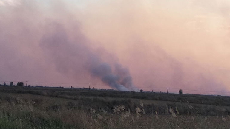 Πυρκαγιά στη Βαμβακιά Σερρών