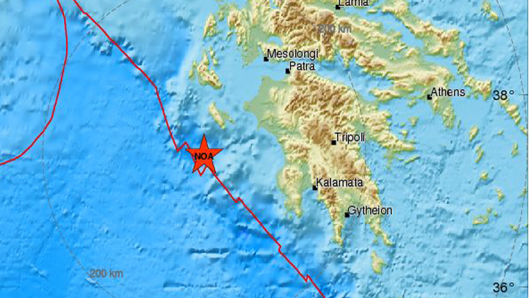 Σεισμός 5,1 Ρίχτερ στο Ιόνιο