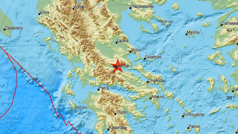 Σεισμός 4,5R στη Λαμία