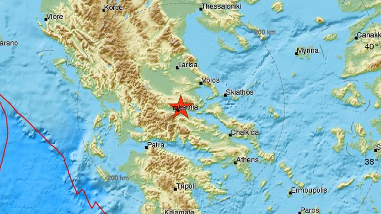 Σεισμική δόνηση 3,5R στη Λαμία