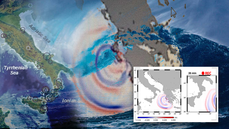 Καρέ – καρέ η πορεία του τσουνάμι από τη Ζάκυνθο στην Ιταλία