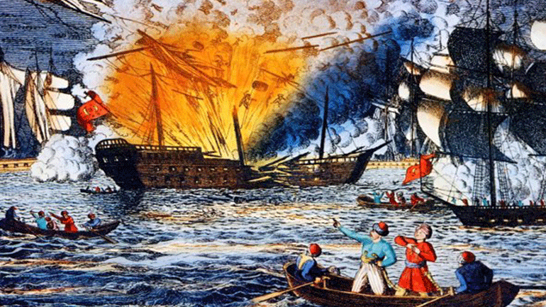 Η Ναυμαχία της Τενέδου – Ο Κανάρης διέλυσε τη ναυαρχίδα του οθωμανικού στόλου