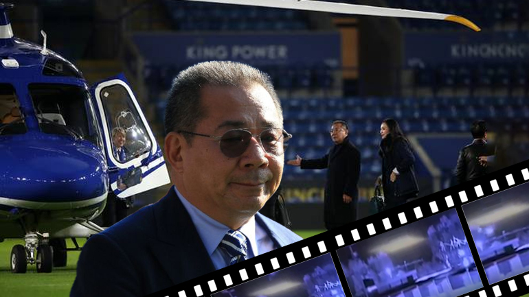 Η στιγμή της πτώσης του ελικοπτέρου στο Λέστερ Η στιγμή της πτώσης του ελικοπτέρου στο Λέστερ