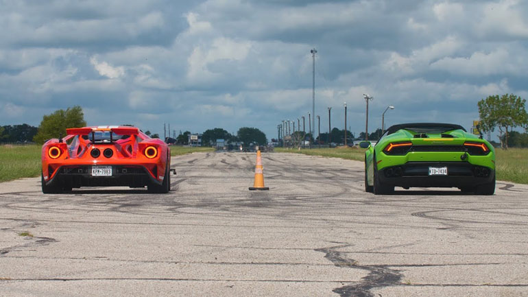 Lamborghini Huracan εναντίον Ford GT
