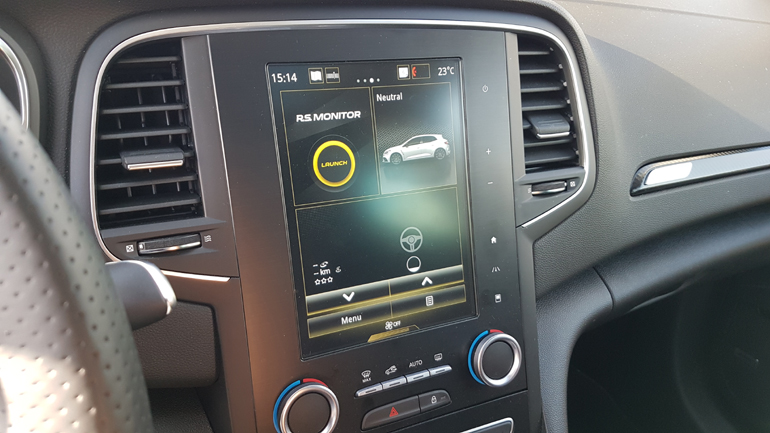 Η οθόνη στην κεντρική κονσόλα