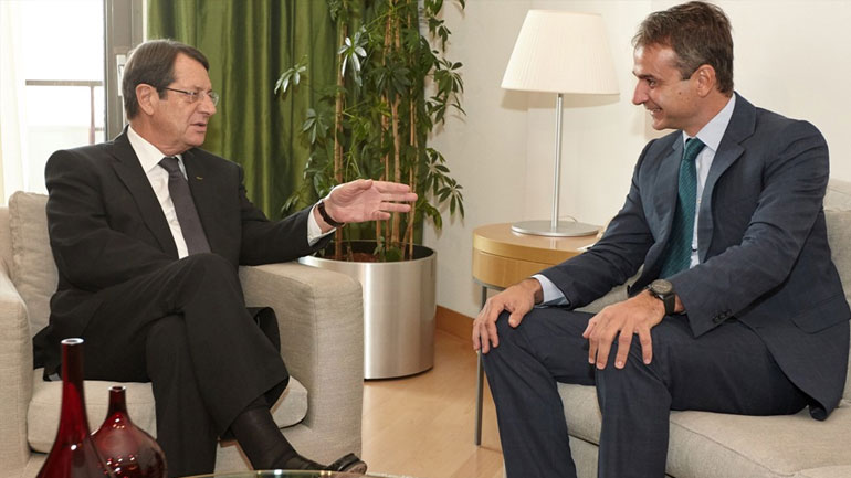 Συνάντηση του προέδρου της ΝΔ Κ. Μητσοτάκη με τον Πρόεδρο της Κυπριακής Δημοκρατίας Ν. Αναστασιάδη