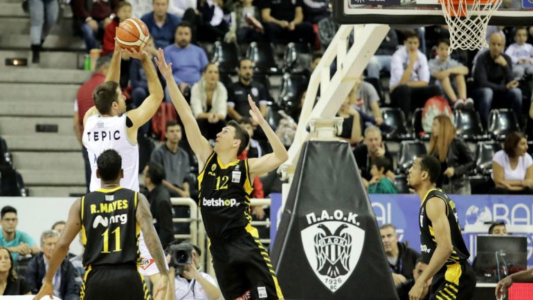 Μπάσκετ: Στα ημιτελικά του Κυπέλλου ο ΠΑΟΚ, 82-80 την ΑΕΚ