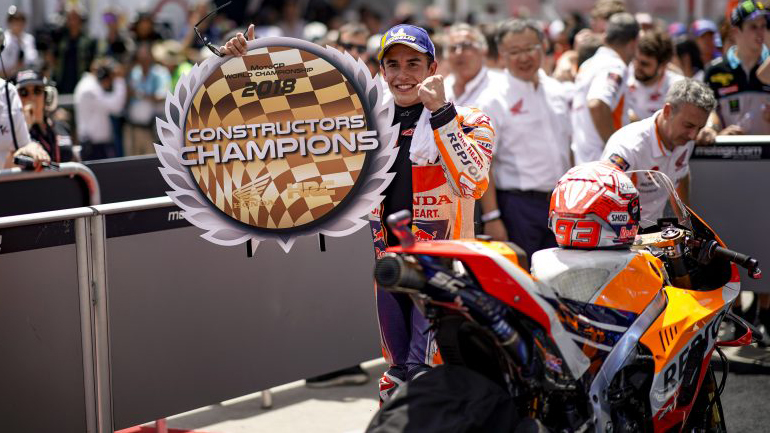 Κυριαρχία του Μarc Marquez σημαίνει τίτλος κατασκευαστών για τη Honda