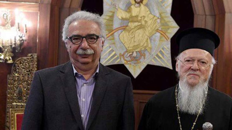 Γαβρόγλου μετά τη συνάντηση με Βαρθολομαίο: Θα μεταφέρω τους προβληματισμούς του Οικουμενικού Πατριάρχη