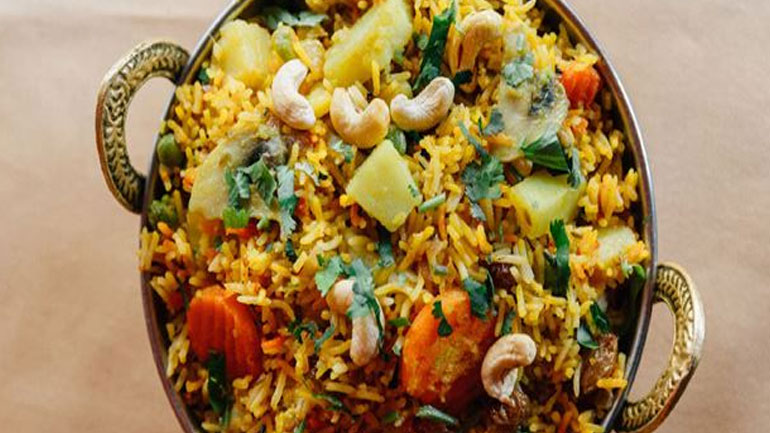 Ινδικό ρύζι με λαχανικά