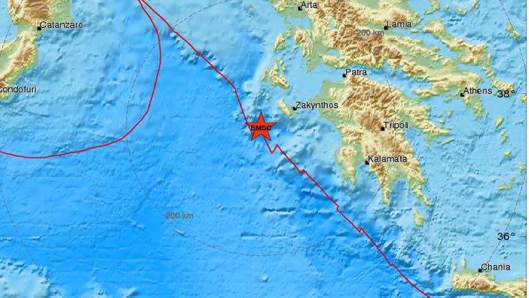 Σεισμός 4,6 Ρίχτερ στο Ιόνιο