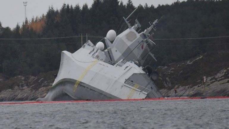 Βυθίστηκε η νορβηγική φρεγάτα που συγκρούστηκε με το ελληνόκτητο πετρελαιοφόρο
