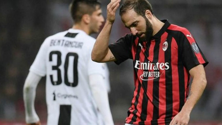 Mίλαν: Δύο αγωνιστικές στον Ιγκουαΐν για την αποβολή του με τη Γιουβέντους