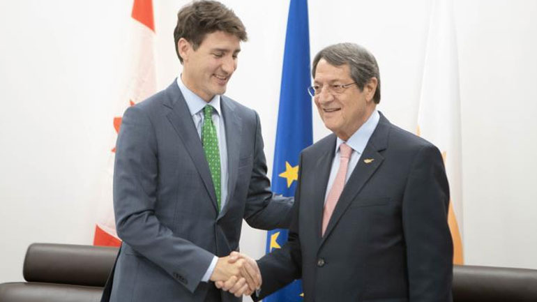 Κυπριακό, περιφερειακές και διεθνείς εξελίξεις συζήτησαν Αναστασιάδης – Τριντό