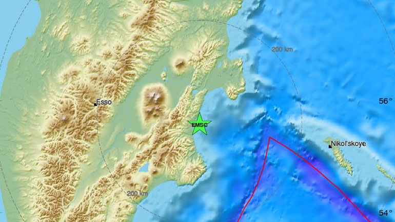 Ρωσία: Σεισμική δόνηση 6,1R στη Χερσόνησο της Καμτσάτκας