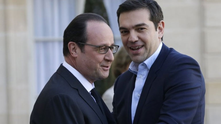 Τετ α τετ Τσίπρα – Ολάντ στο Μέγαρο Μαξίμου