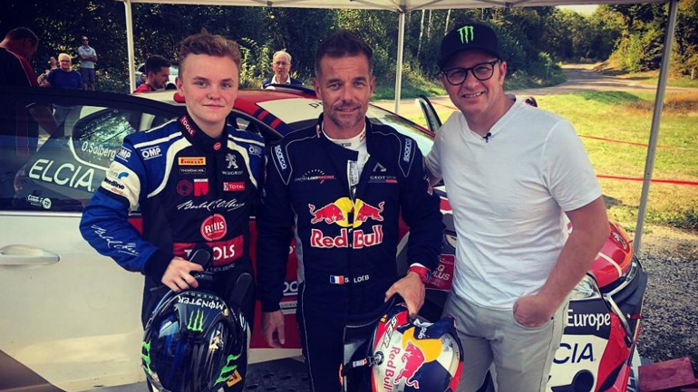 Ο Loeb παραδίδει μαθήματα στον μικρό Solberg
