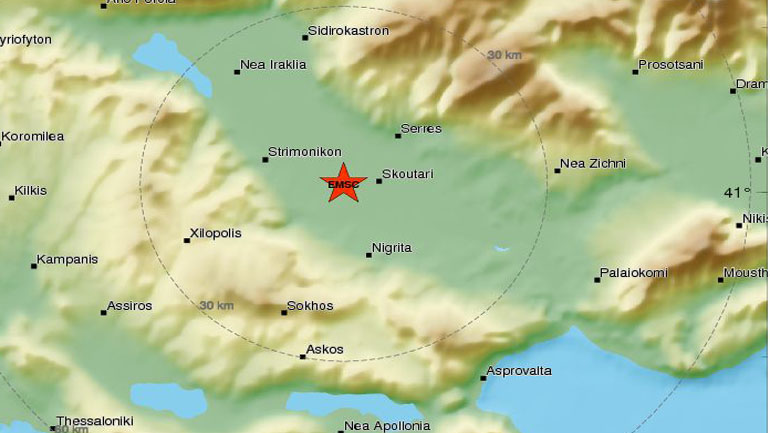 Σεισμική ακολουθία στα ελληνοβουλγαρικά σύνορα