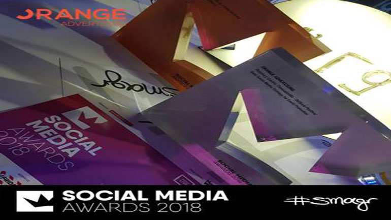 Δύο βραβεία για την Orange Advertising… στα Social Media Awards 2018!