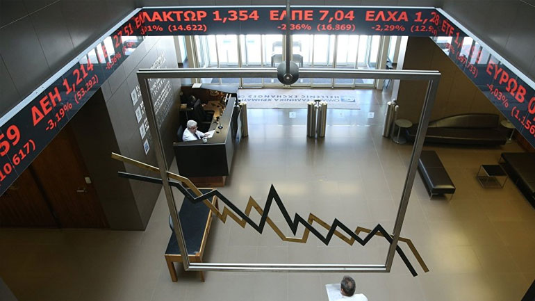 Πτώση καταγράφει το Χρηματιστήριο Αθηνών