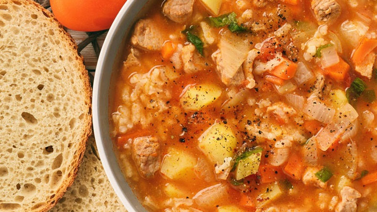 Κρεατόσουπα με λαχανικά