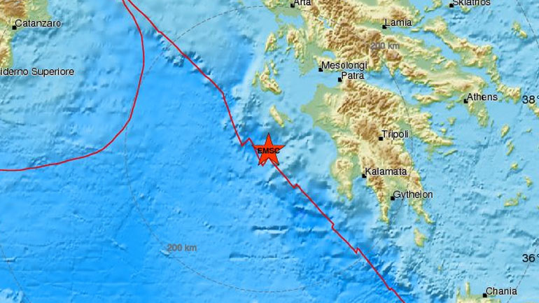 Σεισμός 4,4R στη Ζάκυνθο