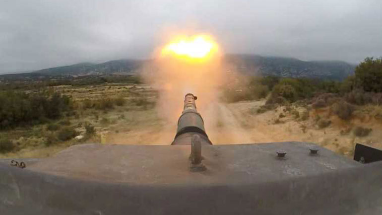 Εντυπωσιακές εικόνες από την Εκτέλεση Βολών Πληρωμάτων Αρμάτων Μάχης