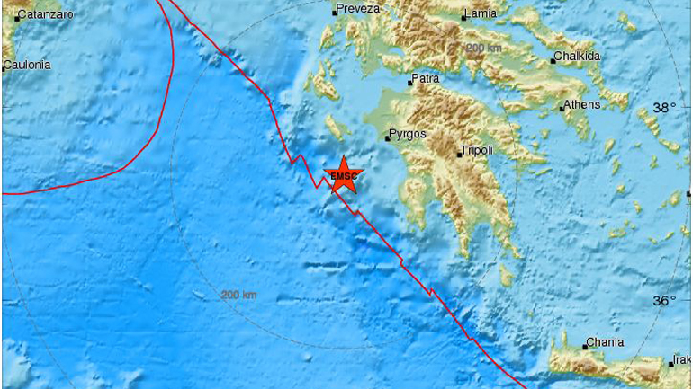 Ασθενής σεισμική δόνηση στη Ζάκυνθο