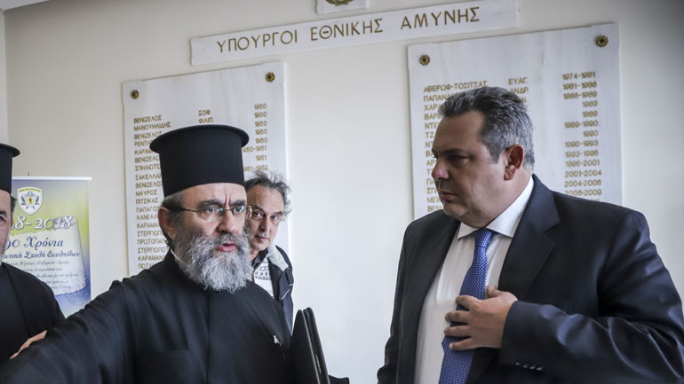 Συνάντηση Πάνου Καμμένου με αντιπροσωπεία του Ιερού Συνδέσμου Κληρικών Ελλάδος