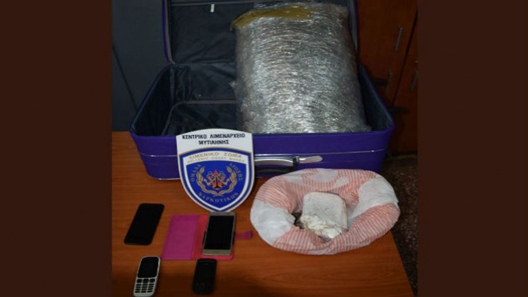 Τρεις συλλήψεις για ναρκωτικά στο λιμάνι της Μυτιλήνης