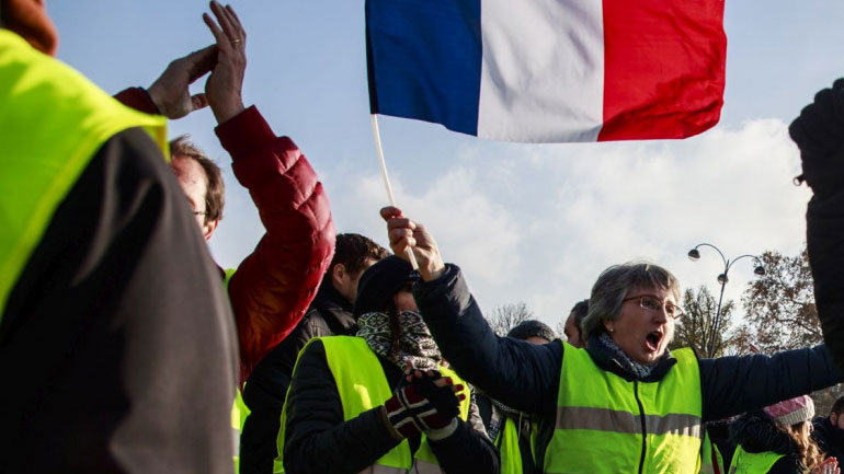 Διαδήλωση των «κίτρινων γιλέκων» στο Παρίσι