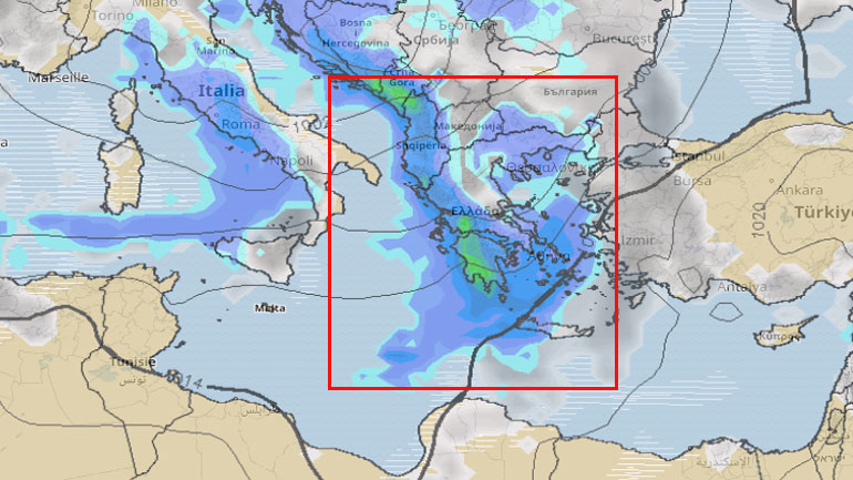 Συνεχίζεται η κακοκαιρία – Αναλυτικά ο καιρός μέχρι την Πέμπτη