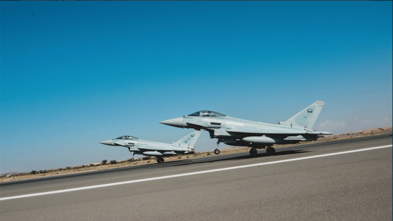 Η Βρετανική Βασιλική Πολεμική Αεροπορία ξεκινά τα γυμνάσια με τη Σαουδική Αραβία