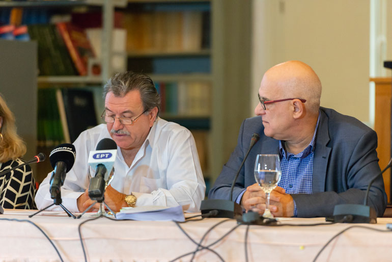 Ο Περιφερειάρχης Ιονίων Νήσων κ. Θεόδωρος Γαλιατσάτος κατά τη διάρκεια της ομιλία του στην εκδήλωση.