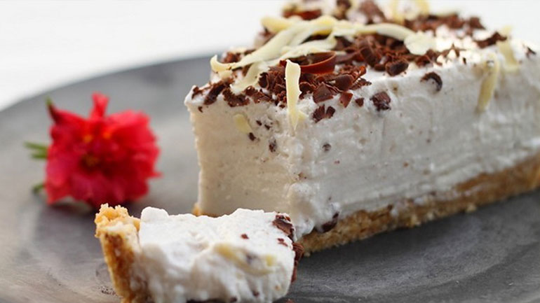 Cheesecake με λευκή σοκολάτα