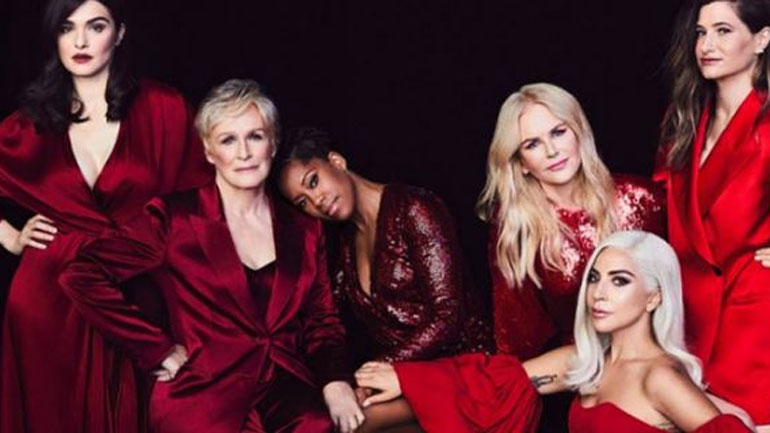 Οι λαμπερές κυρίες της showbiz ποζάρουν για το εορταστικό #Metoo εξώφυλλο του Hollywood Reporter