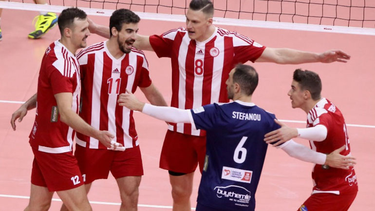 Βόλεϊ: Προβάδισμα πρόκρισης για τον Ολυμπιακό, 3-0 σετ τη Σαχτιόρ