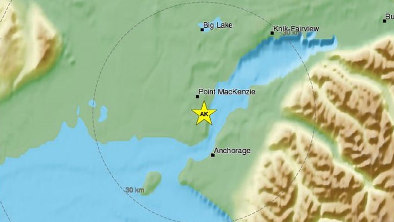 Σεισμική δόνηση 7R στη νότια Αλάσκα