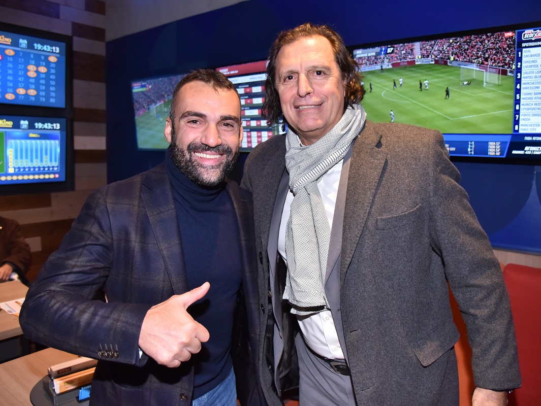 (από αριστερά) Λάμπρος Χούτος, Τάσος Μητρόπουλος