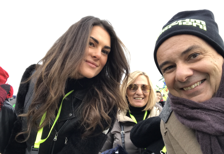 Ο Δημήτρης Διατσίδης με την Φρανσέσκα Σοφία Νοβέλο