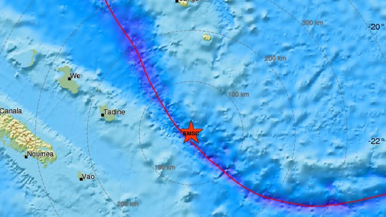 Σεισμός 7,6R ανοικτά της Νέας Καληδονίας – Εκδόθηκε προειδοποίηση για τσουνάμι
