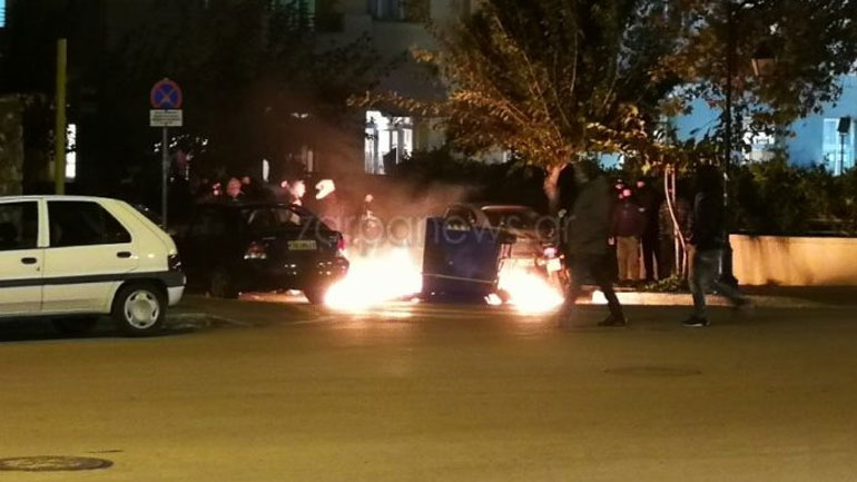 Χανιά: Επεισόδια στο τέλος της πορείας για τον Αλέξη Γρηγορόπουλο