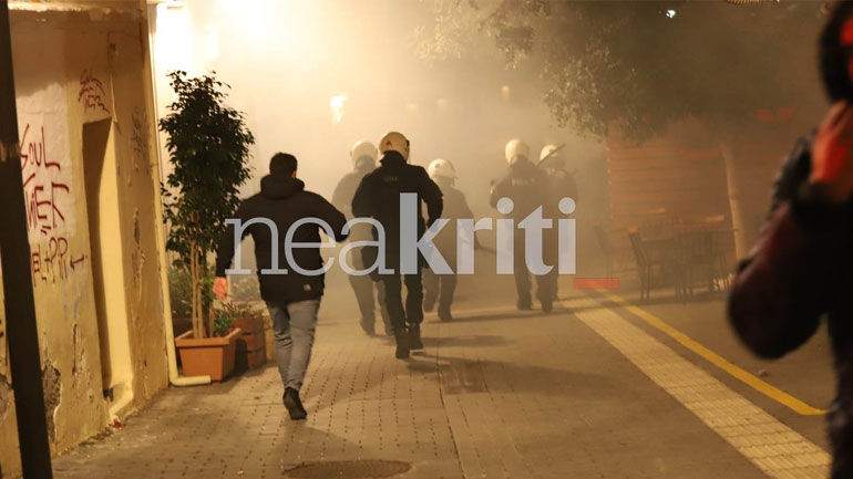 Επεισόδια στο Ηράκλειο στην πορεία για τον Αλέξη Γρηγορόπουλο