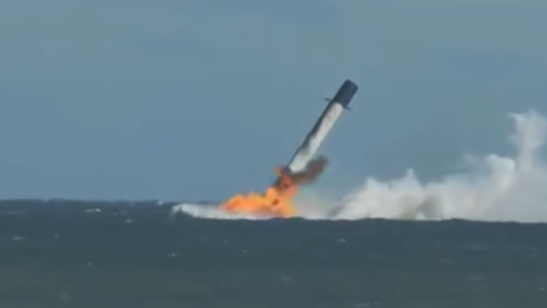 Απέτυχε να προσεδαφιστεί στη Γη ο πύραυλος Falcon της SpaceX