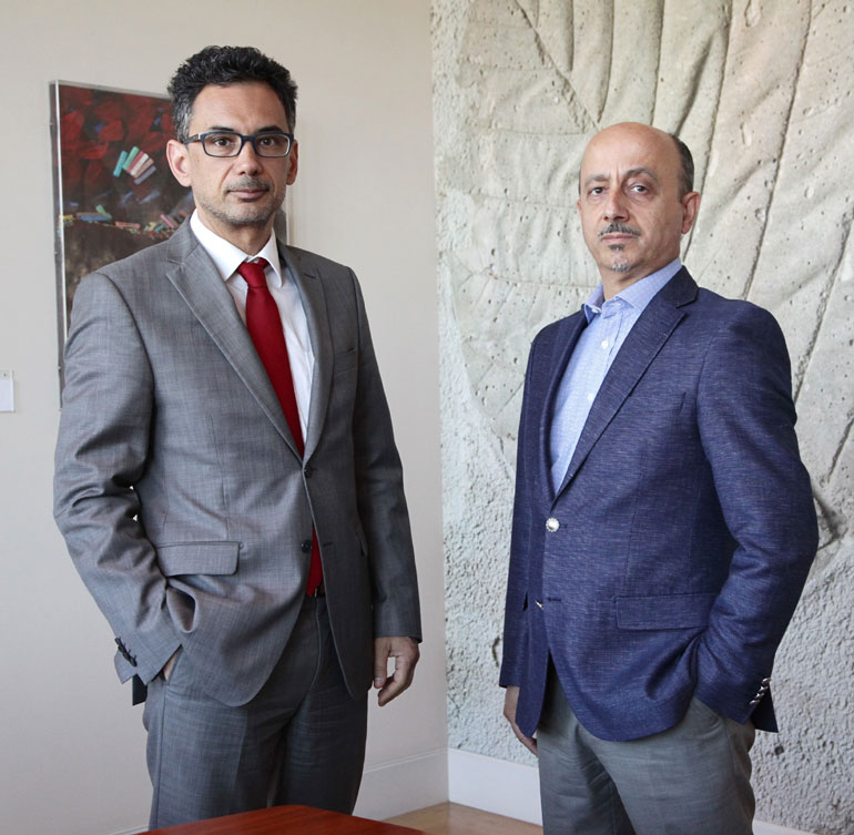 Γιάννης Καντώρος, διευθύνων σύμβουλος και Γιάννης Ρούντος, διευθυντής Εταιρικών Σχέσεων και Υπευθυνότητας Ομίλου INTERAMERICAN.