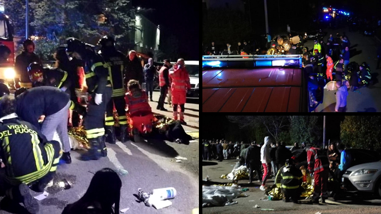 Ιταλία: Πανικός σε κλαμπ – 6 νεκροί, 120 τραυματίες