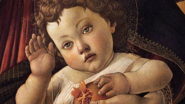 Ένα ρόδι…σαν μια καρδιά στον πίνακα του Μποτιτσέλι!