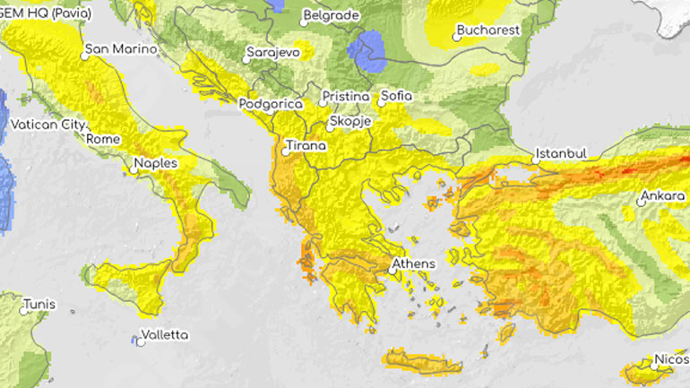 GEM: H Αττική είναι -με διαφορά- η περιοχή με τον μεγαλύτερο σεισμικό κίνδυνο