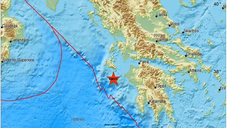 Σεισμική δόνηση 3,6R στη Ζάκυνθο