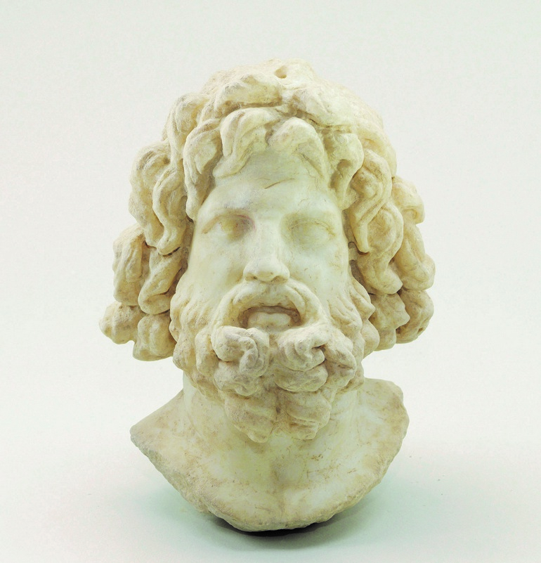 Μαρμάρινη κεφαλή ανδρικής μορφής, πιθανώς του Δία, Κνωσός, 31 π.Χ. – 324 μ.Χ.